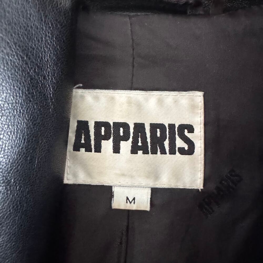 Apparis Jemma Vegan Leather Puffer Jacket Size Medium $455 Revolve - Picture 3 of 5